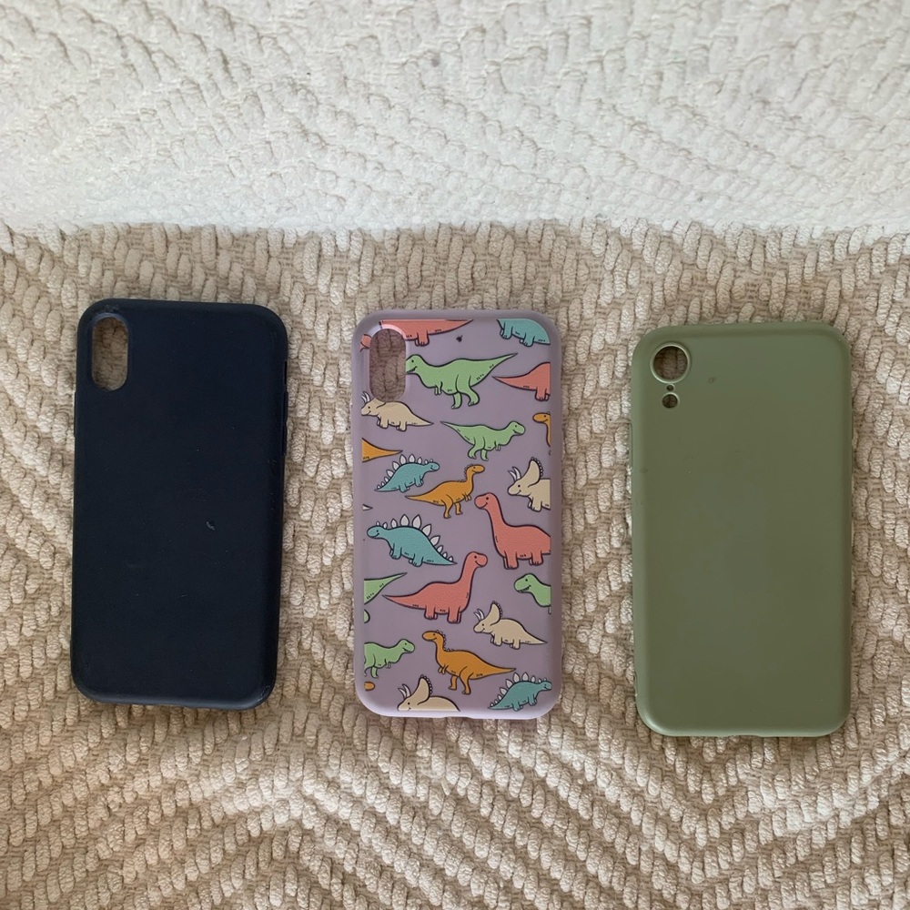 3for$10 Set of silicone iPhone XR cases
